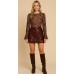 Chocolate Glow Sequin Skirt